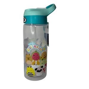 Squishmallows Zak Designs 25 oz Kids Water Bottle Flip Straw Lid BPA-Free NEW